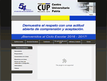 Tablet Screenshot of cup.edu.mx